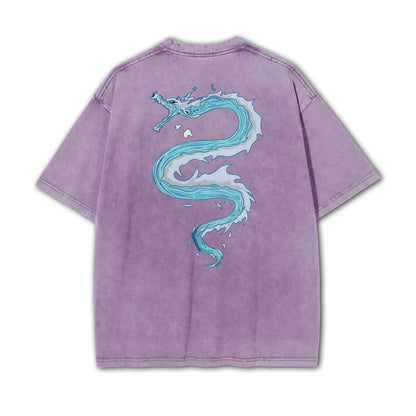 Blade of Demon Hunters Water Hashira Tomiyoka Water Dragon Vintage T-Shirt