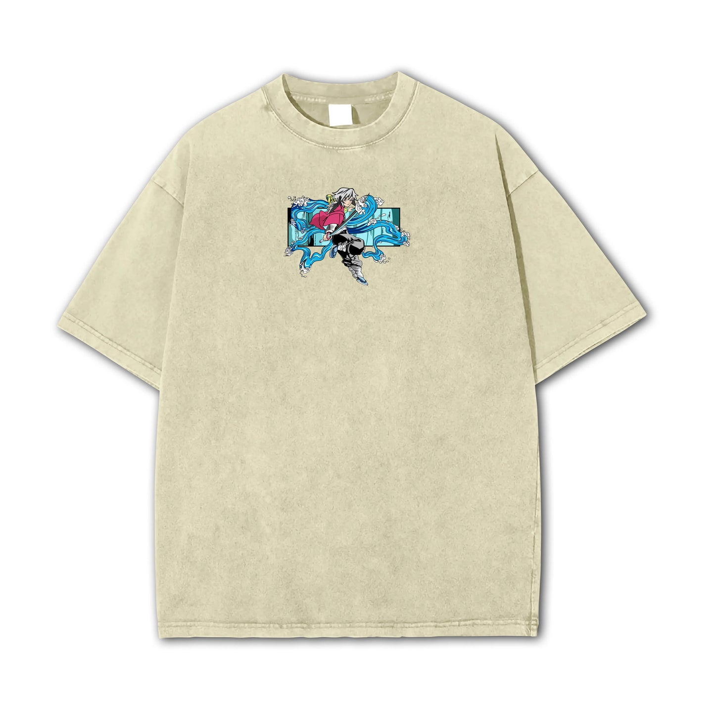 Blade of Demon Hunters Water Hashira Tomiyoka Water Dragon Vintage T-Shirt
