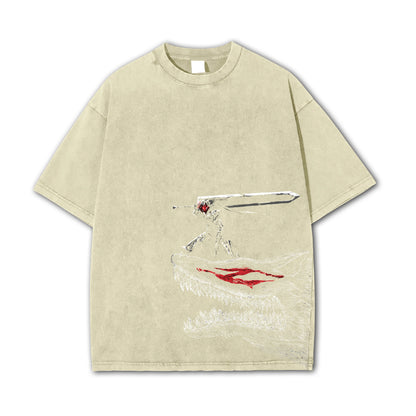 Dark Sword Saga Swordsman V3 Vintage T-Shirt