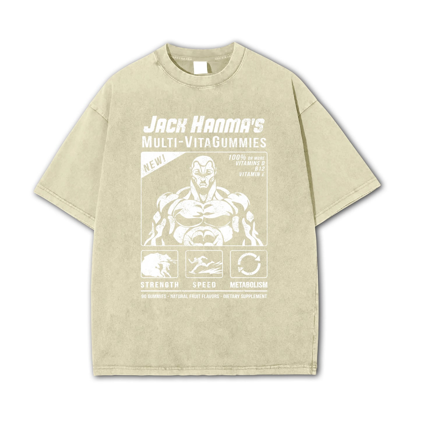 Baki-T-shirt Multi-VitaGummies de Jack Hanma