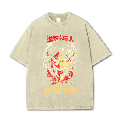 T-shirt Attaque des Titans Eren Yeager Attack Titan V2