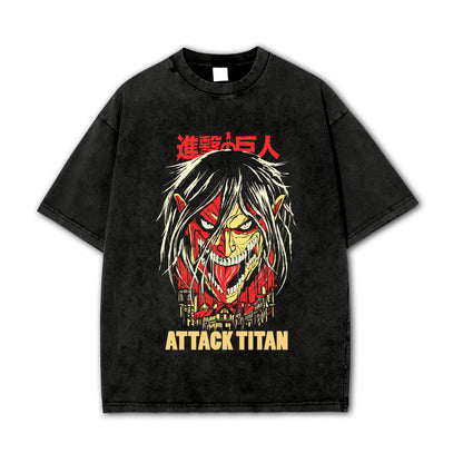 T-shirt Attaque des Titans Eren Yeager Attack Titan V2