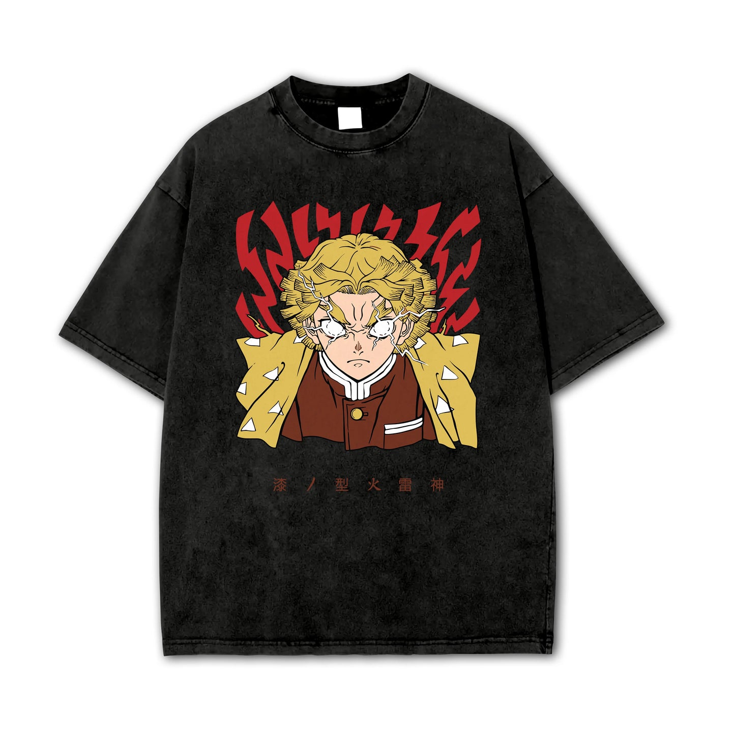 T-shirt Rage V2 de Zenitsu, le tueur de démons