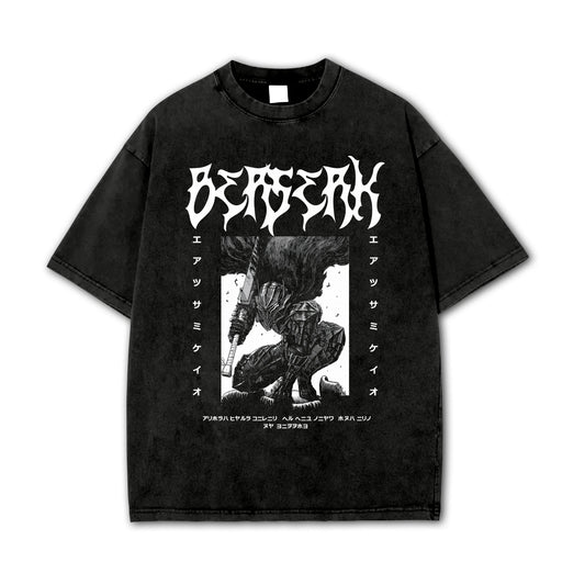 Dark Sword Saga Black Swordsman V2 Vintage T-Shirt