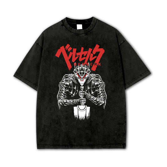 Dark Sword Saga Black Swordsman V4 Vintage T-Shirt