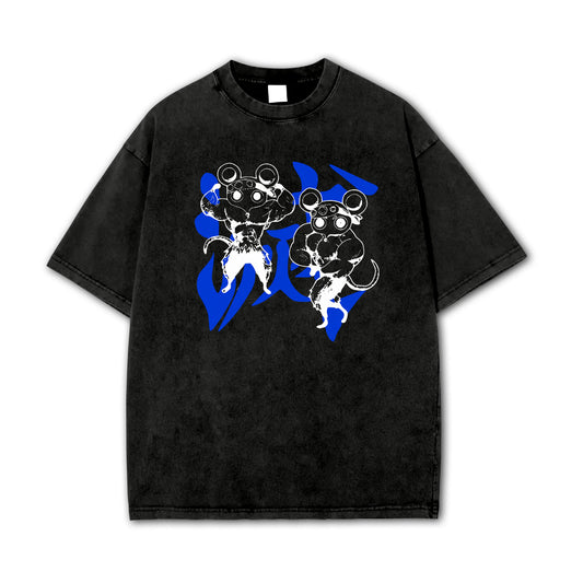 Blade of Demon Hunters Muscle Mice Vintage T-Shirt