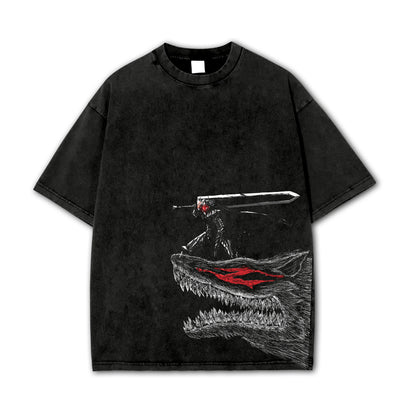 Dark Sword Saga Swordsman V3 Vintage T-Shirt