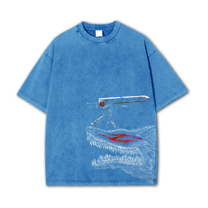 Dark Sword Saga Swordsman V3 Vintage T-Shirt