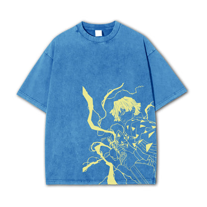 Blade of Demon Hunters Thunder Breather V2 Vintage T-Shirt