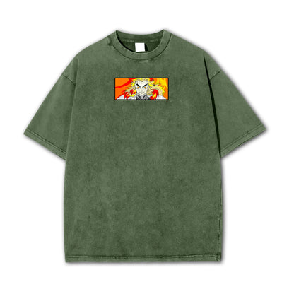 Blade of Demon Hunters Flame Hashira Fire Hashira Vintage T-Shirt