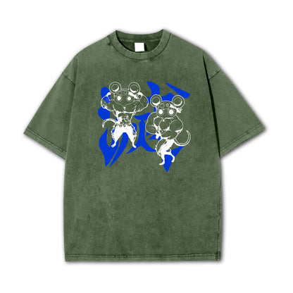 Blade of Demon Hunters Muscle Mice Vintage T-Shirt