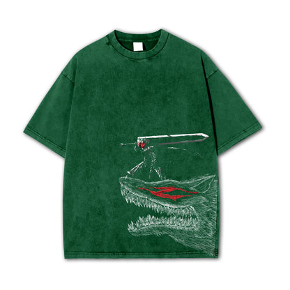 Dark Sword Saga Swordsman V3 Vintage T-Shirt