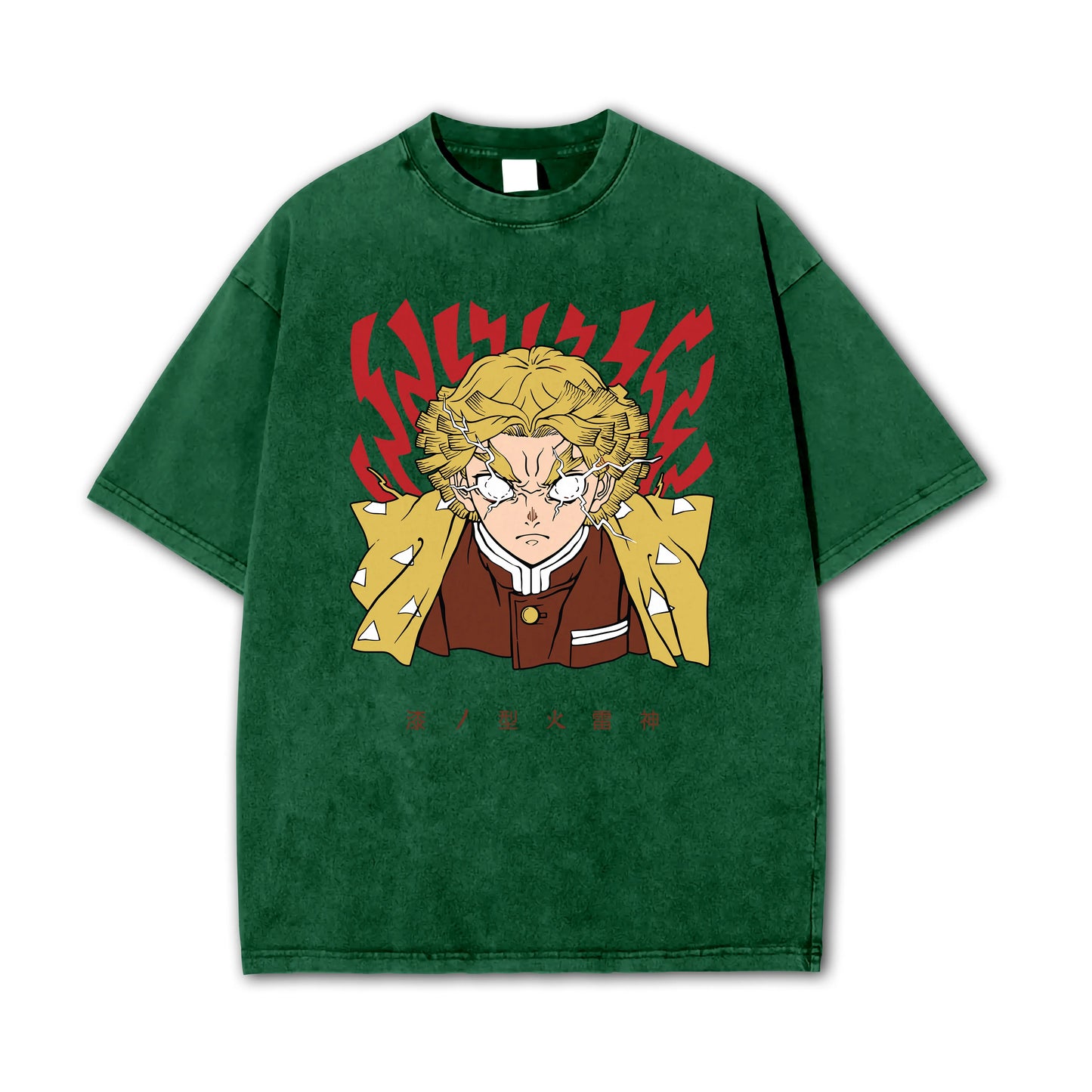 T-shirt Rage V2 de Zenitsu, le tueur de démons