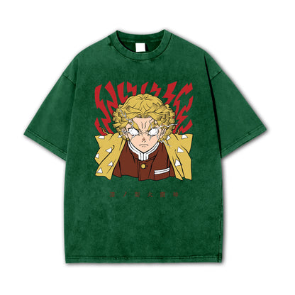 T-shirt Rage V2 de Zenitsu, le tueur de démons