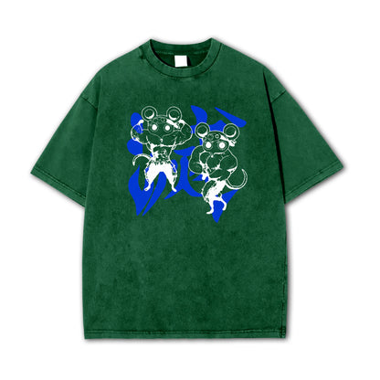 Blade of Demon Hunters Muscle Mice Vintage T-Shirt