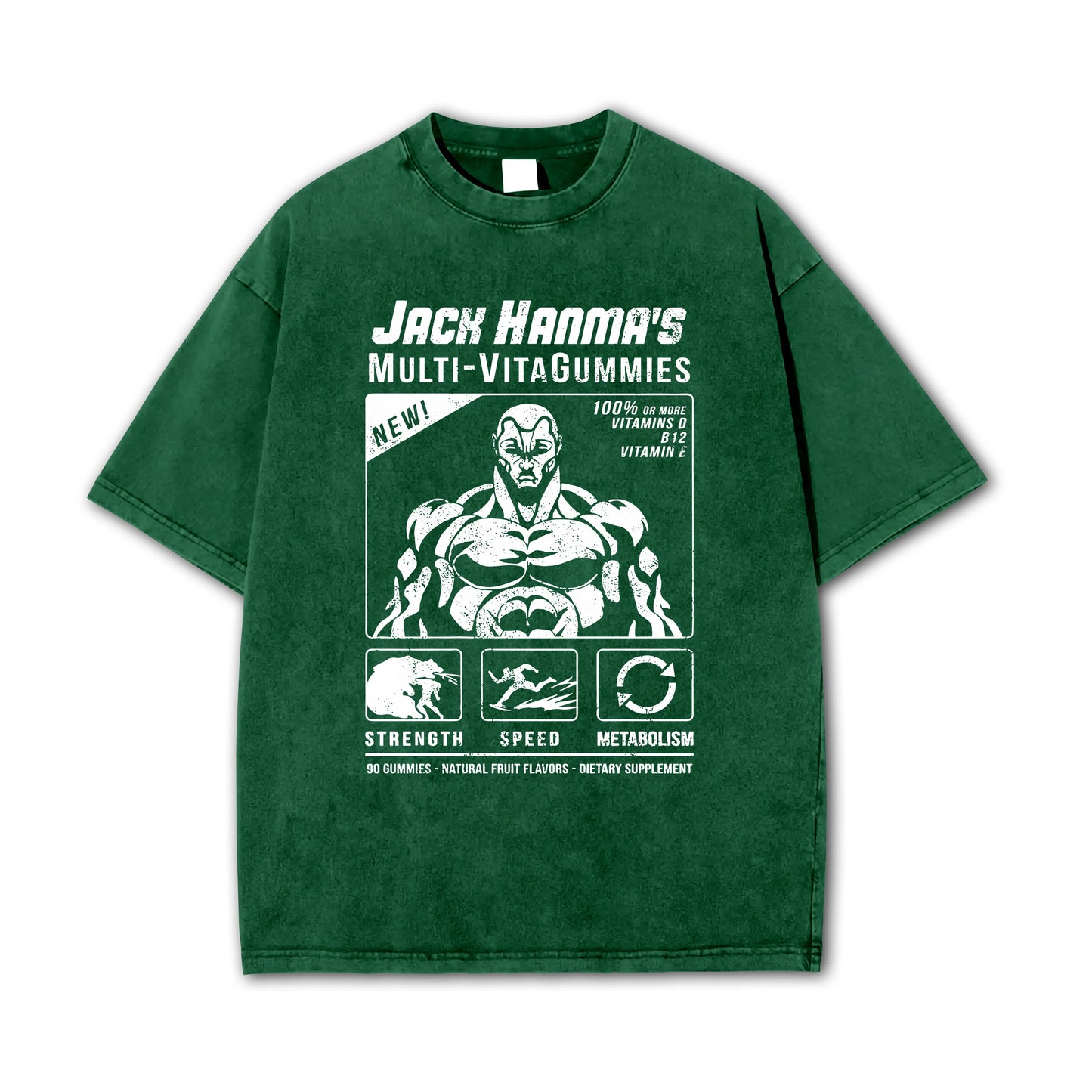 Baki-T-shirt Multi-VitaGummies de Jack Hanma