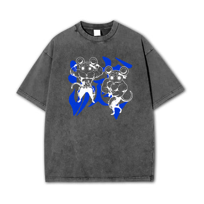 Blade of Demon Hunters Muscle Mice Vintage T-Shirt