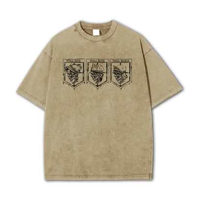 Titan Siege Wall Territory Vintage T-Shirt