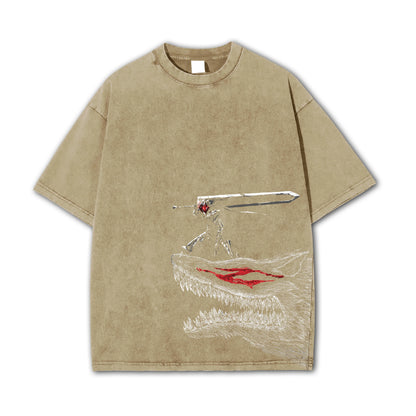 Dark Sword Saga Swordsman V3 Vintage T-Shirt