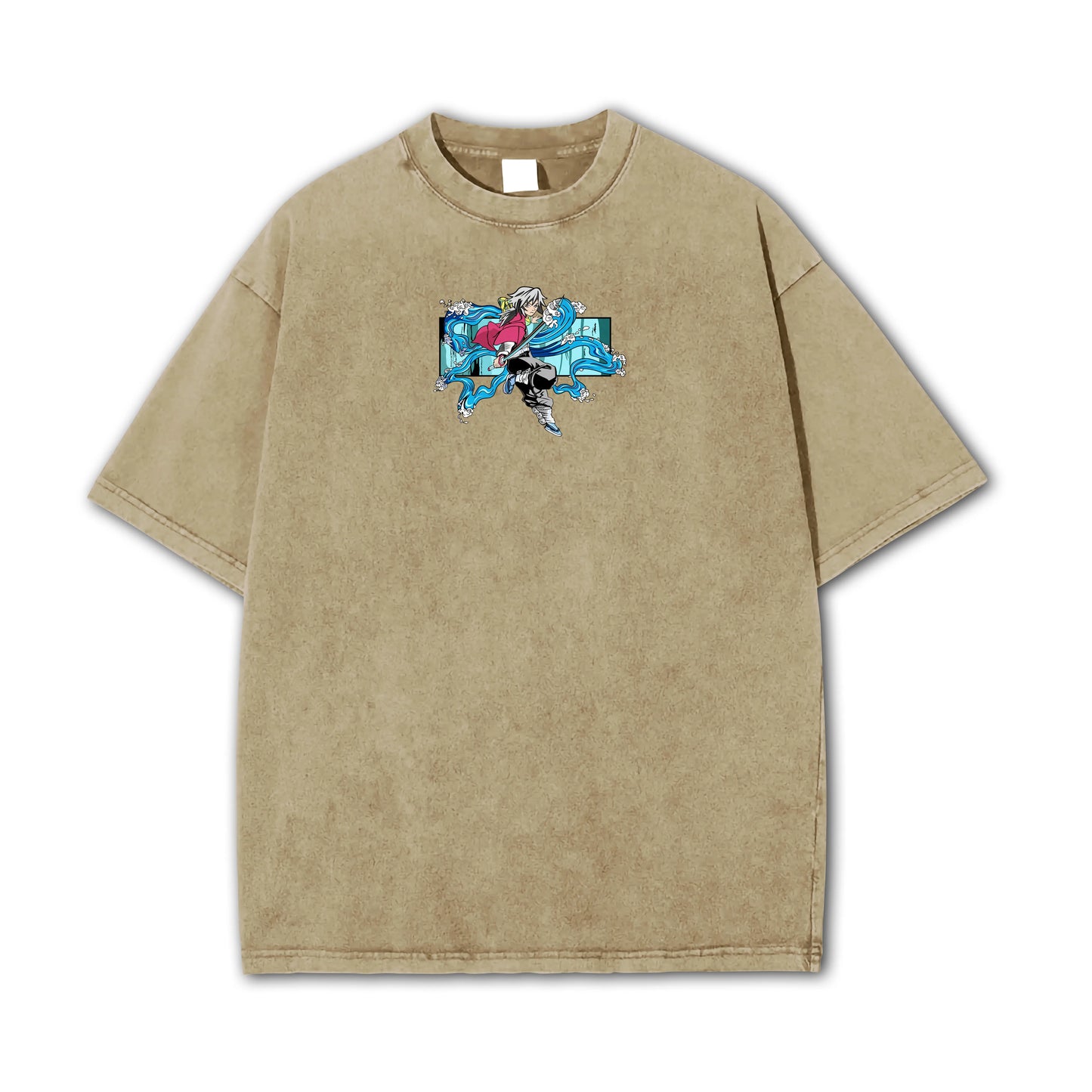 Blade of Demon Hunters Water Hashira Tomiyoka Water Dragon Vintage T-Shirt