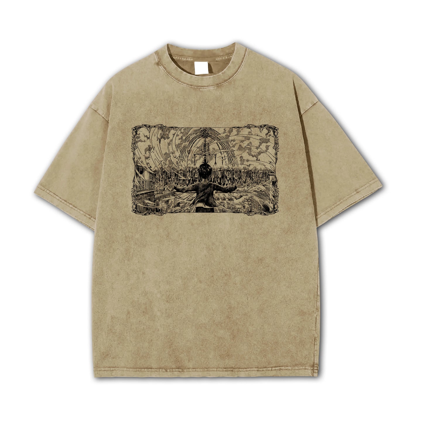 T-shirt L'Attaque des Titans avec le pouvoir d'Eren