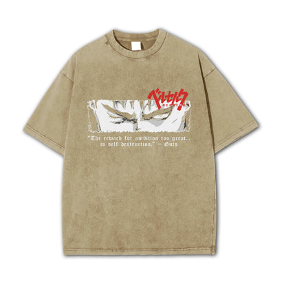 Dark Sword Saga Branded Swordsman' Gaze V2 Vintage T-Shirt