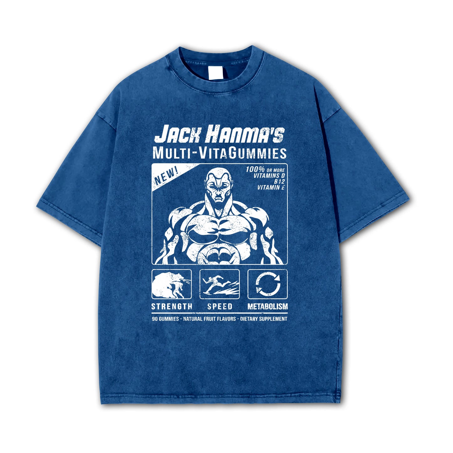 Baki-T-shirt Multi-VitaGummies de Jack Hanma