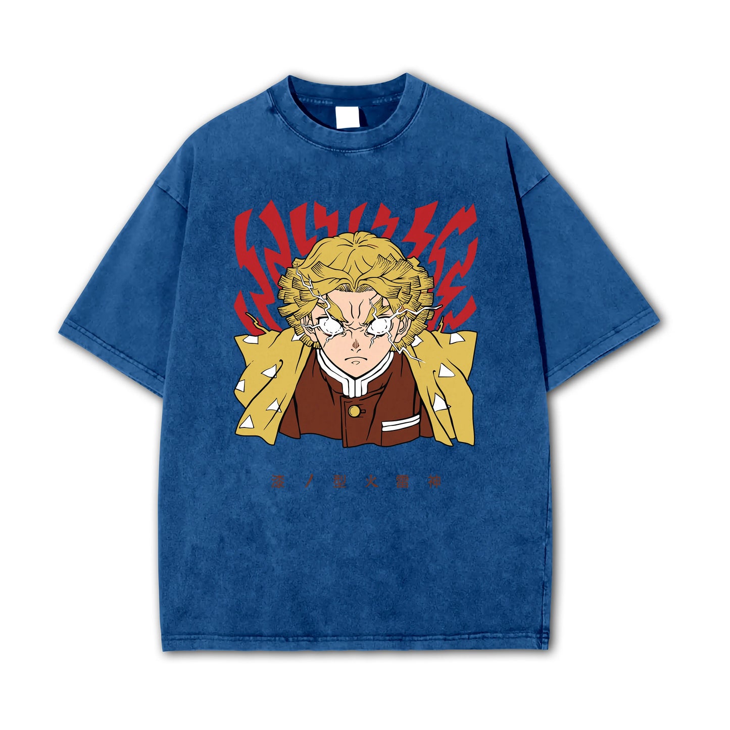 T-shirt Rage V2 de Zenitsu, le tueur de démons