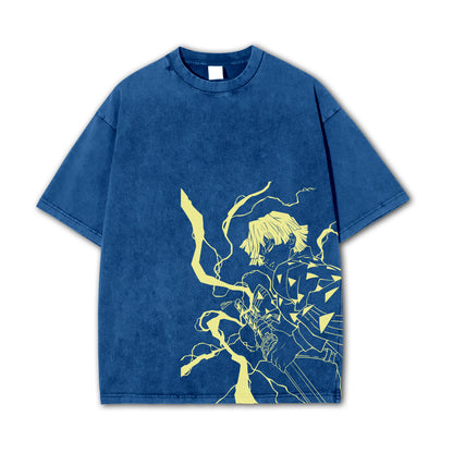 Blade of Demon Hunters Thunder Breather V2 Vintage T-Shirt