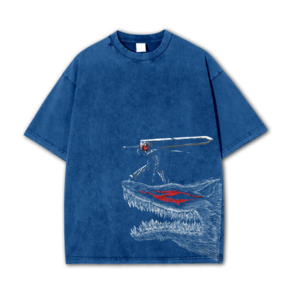 Dark Sword Saga Swordsman V3 Vintage T-Shirt