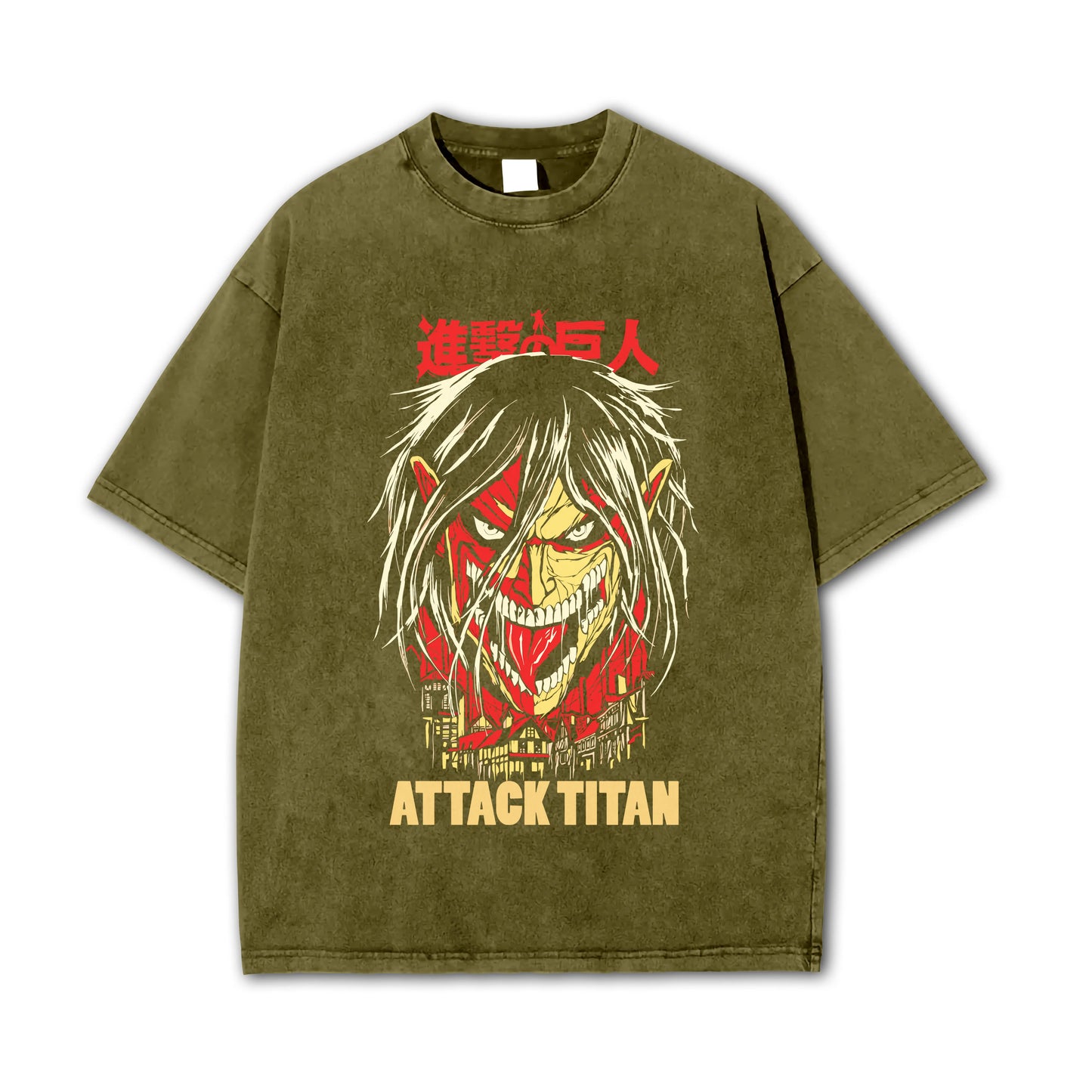 T-shirt Attaque des Titans Eren Yeager Attack Titan V2
