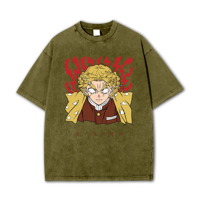 T-shirt Rage V2 de Zenitsu, le tueur de démons