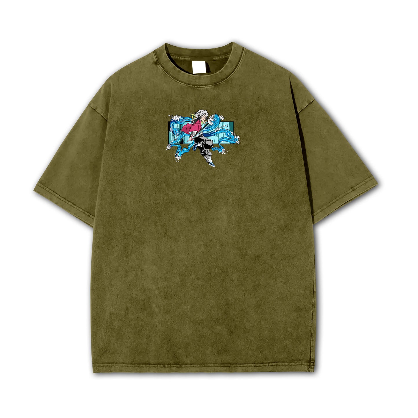 Blade of Demon Hunters Water Hashira Tomiyoka Water Dragon Vintage T-Shirt