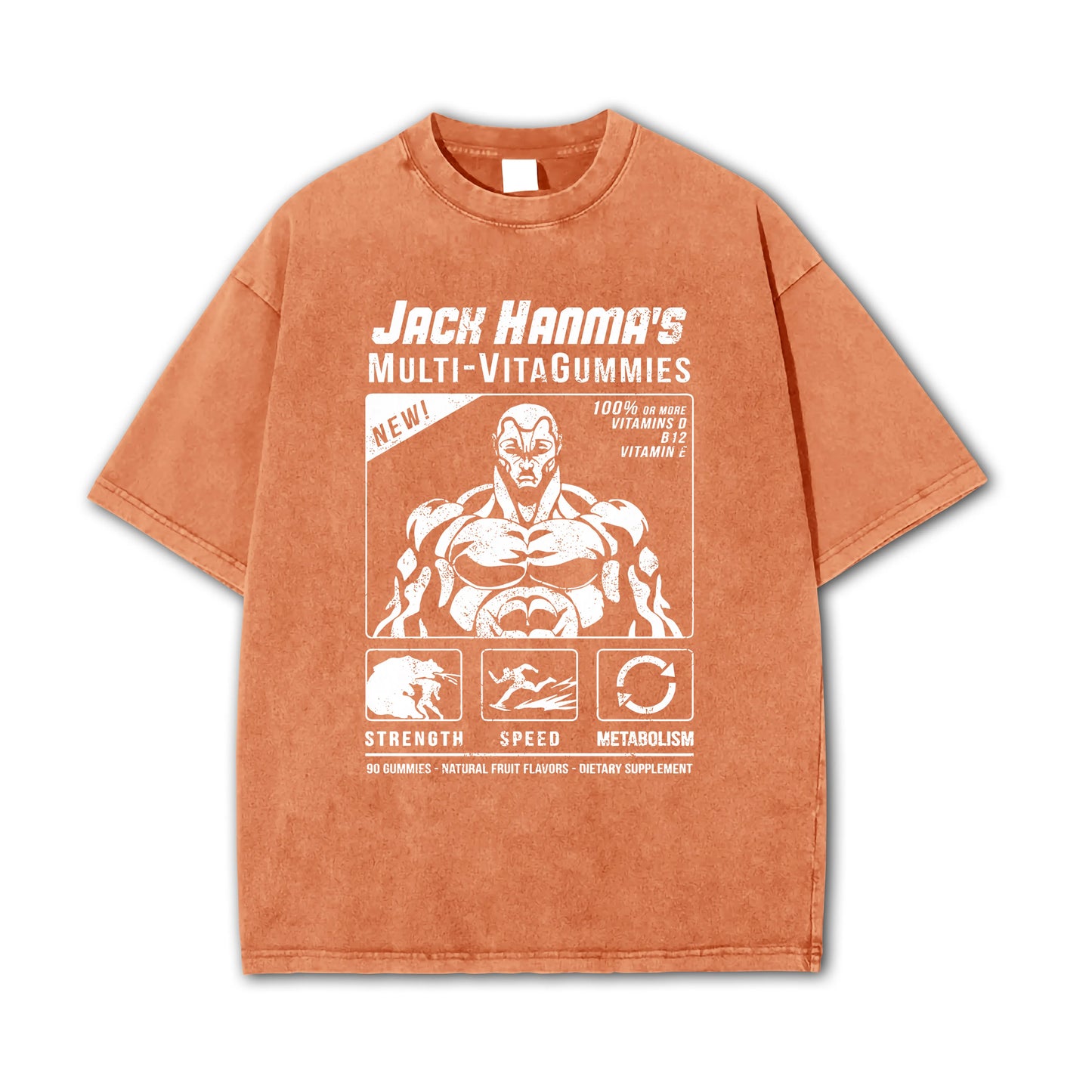 Baki-T-shirt Multi-VitaGummies de Jack Hanma