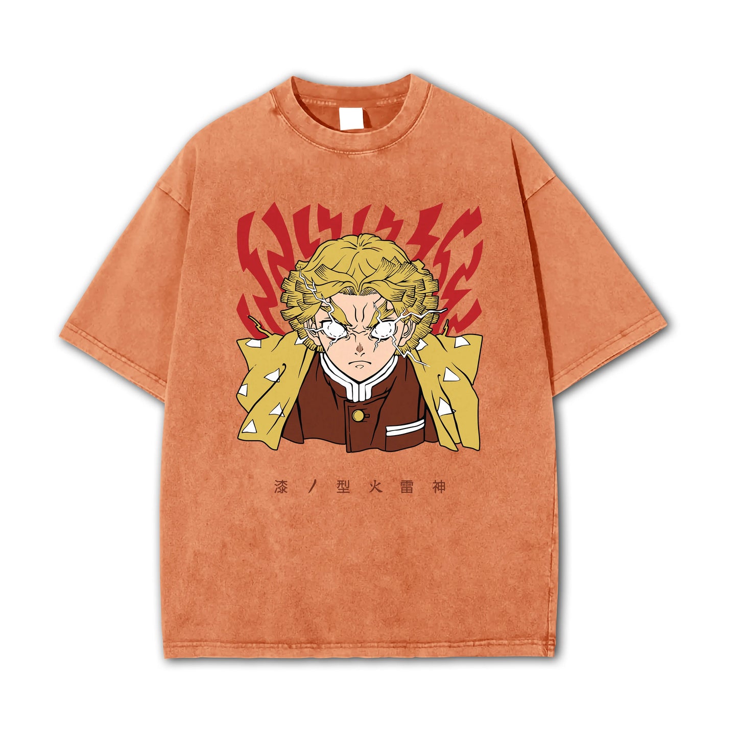 T-shirt Rage V2 de Zenitsu, le tueur de démons