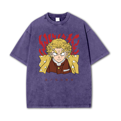 T-shirt Rage V2 de Zenitsu, le tueur de démons