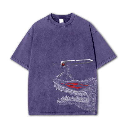 Dark Sword Saga Swordsman V3 Vintage T-Shirt