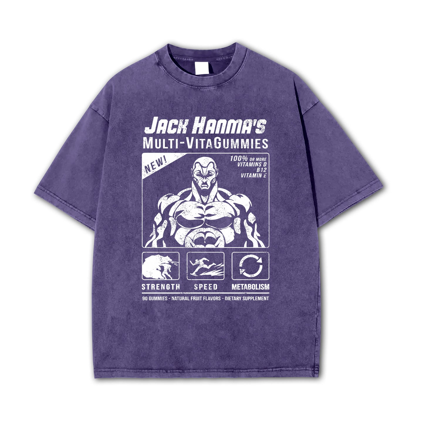 Baki-T-shirt Multi-VitaGummies de Jack Hanma