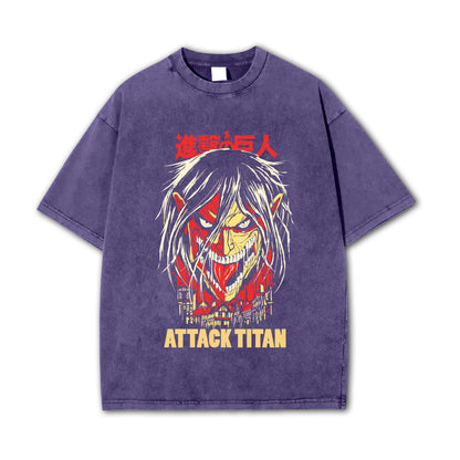 T-shirt Attaque des Titans Eren Yeager Attack Titan V2