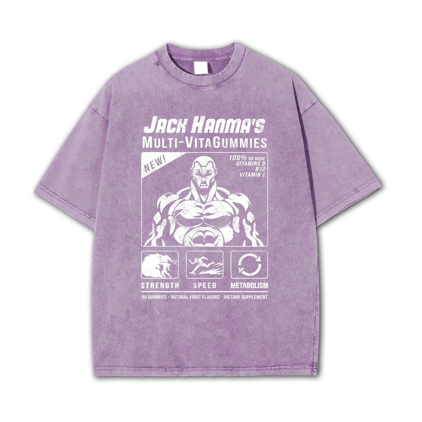 Baki-T-shirt Multi-VitaGummies de Jack Hanma