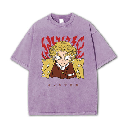 T-shirt Rage V2 de Zenitsu, le tueur de démons