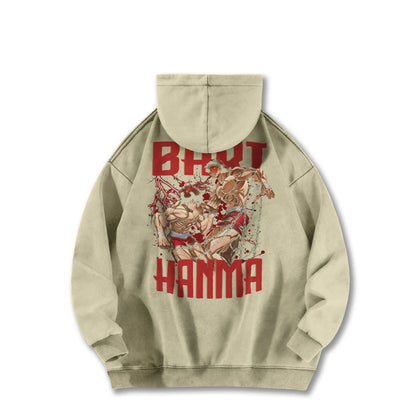 Ultimate Grappler Hanma Vintage Hoodie