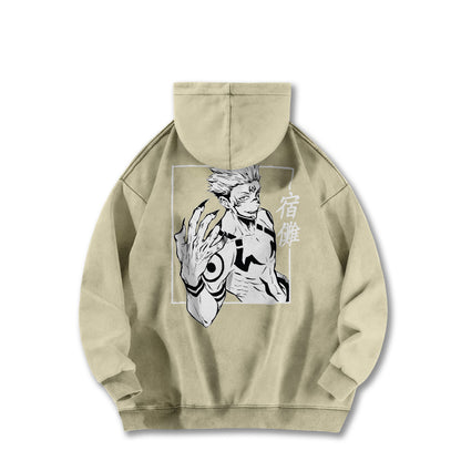Tokyo Sorcery Malevolent Unlucky King V3 Vintage Hoodie