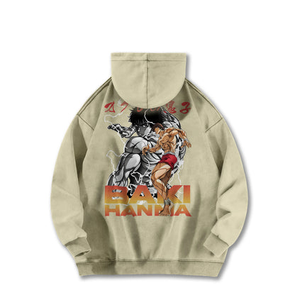 Ultimate Grappler Hanma V5 Vintage Hoodie