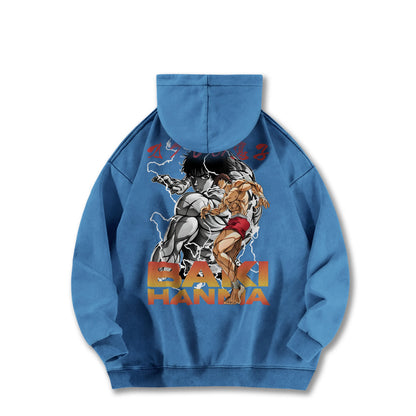 Ultimate Grappler Hanma V5 Vintage Hoodie