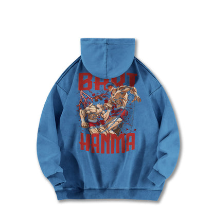 Ultimate Grappler Hanma Vintage Hoodie