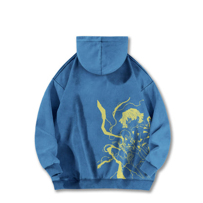 Blade of Demon Hunters Thunder Breather V2 Vintage Hoodie
