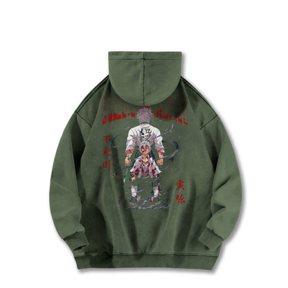Blade of Demon Hunters Sanemi Shinazugawa Vintage Hoodie
