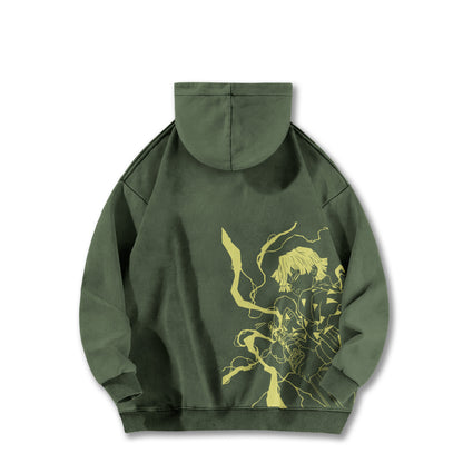 Blade of Demon Hunters Thunder Breather V2 Vintage Hoodie
