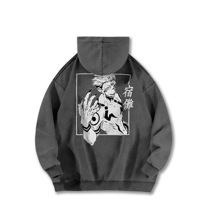 Tokyo Sorcery Malevolent Unlucky King V3 Vintage Hoodie